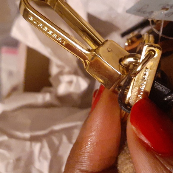 BURBERRY THOMAS BEAR Signature Check Bow tie Backpack Keychain AUTHENTIC - Picture 9 of 10